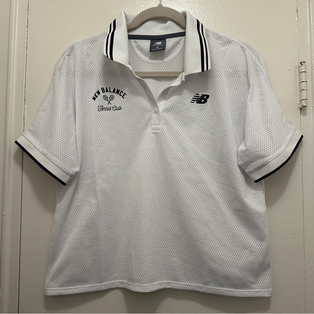 New Balance Women’s Mesh Tournament Polo - White - Medium